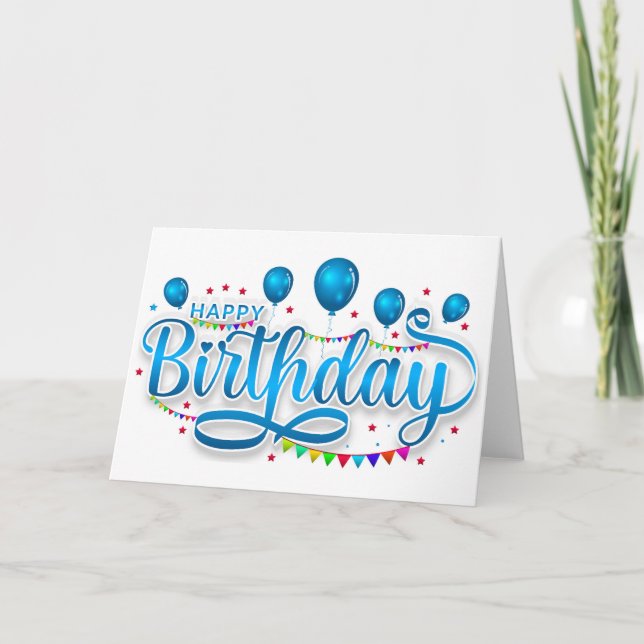 Happy Birthday Card (Front)
