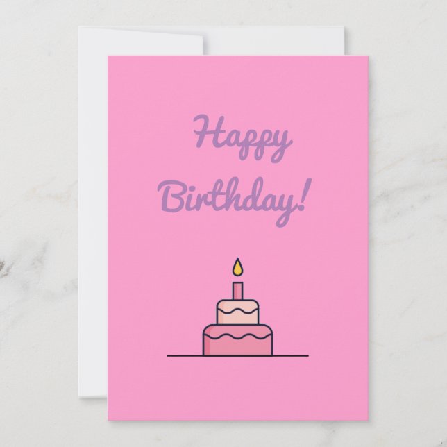 Happy Birthday Card (Front)