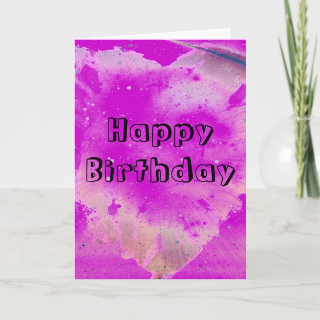 Happy Birthday Card (Front)