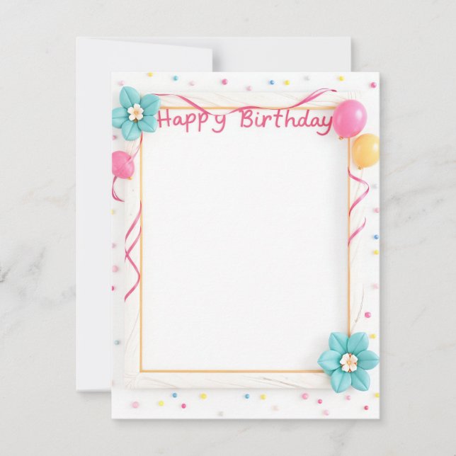 Happy Birthday Card (Front)