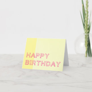 Happy Birthday Card