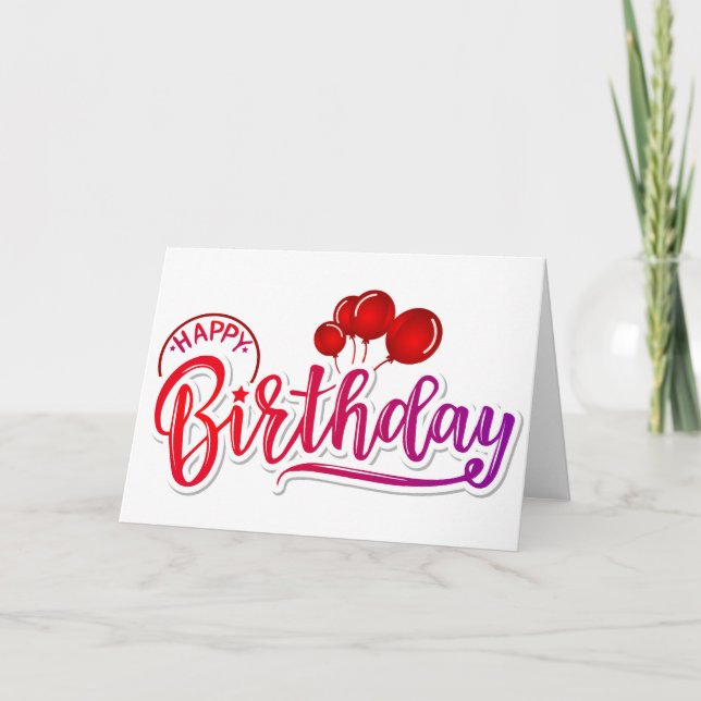 Happy Birthday Card (Front)