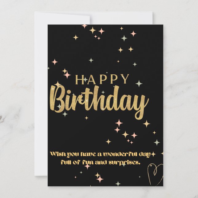 HAPPY BIRTHDAY CARD (Front)