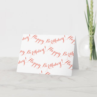 Happy Birthday Card