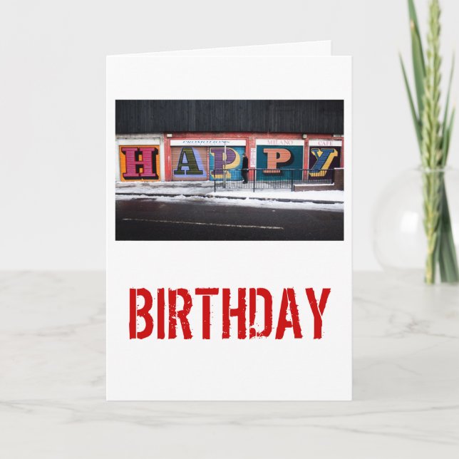 Happy Birthday Card (Front)
