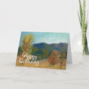 Happy Birthday Card Autumn