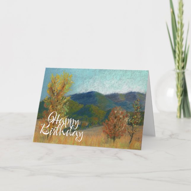 Happy Birthday Card Autumn (Front)