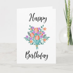 Happy Birthday Card Bouquet 