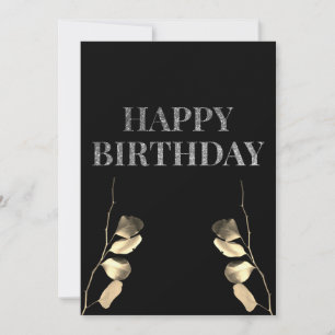 happy birthday card dark