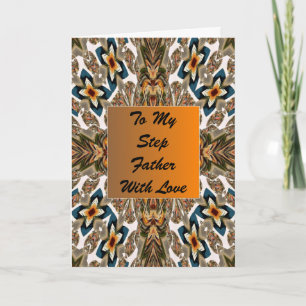 Happy Birthday Card For A Step Father Abstract