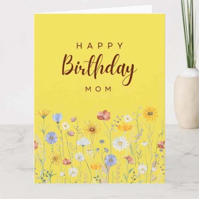Happy Birthday Card For Mom’s Day (Front)