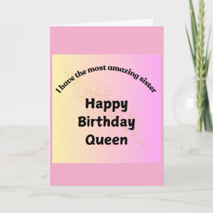 Happy Birthday Card for Sister