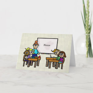 Happy Birthday Card for Teacher & Class to Student