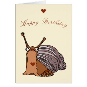 Happy Birthday Card Happy Little Snail