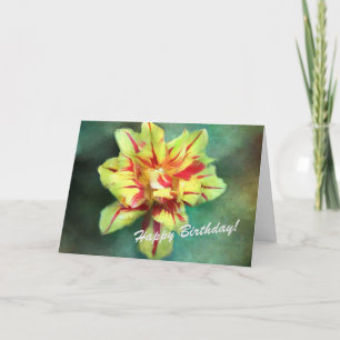 Happy Birthday Card Lovely Floral (P)
