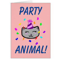 Happy Birthday Card - Party Animal