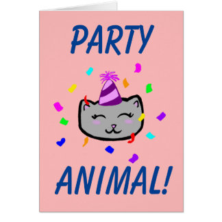 Happy Birthday Card - Party Animal