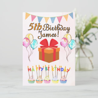 Happy Birthday Card Personalized