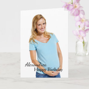 Happy Birthday Card Photo Custom