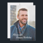 Happy Birthday Card Photo Personalize<br><div class="desc">Happy Birthday Card Photo Personalize Card is a card that you can recreate for yourself. Leave or Replace the Photograph with yours on the cover. Personalize the words on the cover and inside with yours. Enjoy.</div>