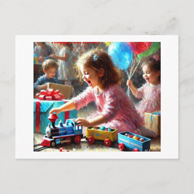 Happy Birthday Card,  Postcard (Front)