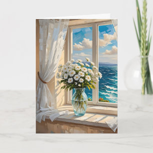 Happy Birthday Card with a pretty Ocean Scene