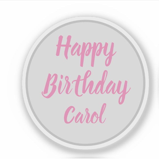 Happy Birthday Carol (Front)