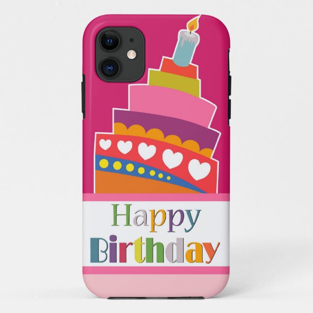 Happy Birthday Case-Mate iPhone Case (Back)