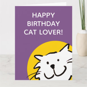 Happy Birthday Cat Lover Card