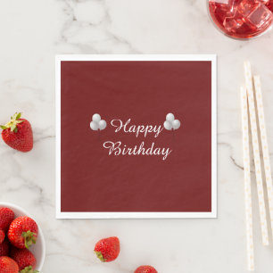 Happy Birthday, Celebration Balloons Napkin