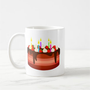 Happy birthday, celebration coffee mug