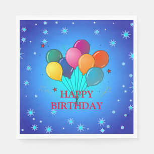 Happy Birthday Celebration Napkin