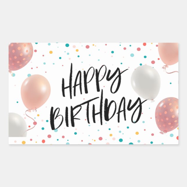 Happy Birthday celebration  Sticker (Front)