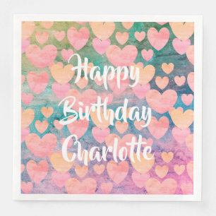 Happy Birthday #Charlotte party napkins by DAL