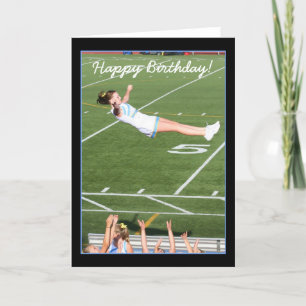 Happy Birthday Cheerleader greeting card
