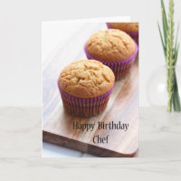 Happy birthday Chef - cupcake