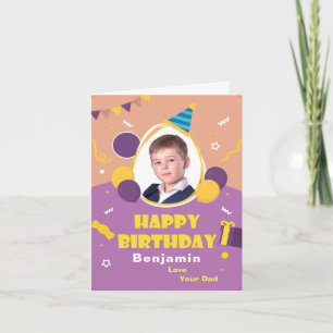  Happy Birthday Child Kid Balloons Fun Personalize Card