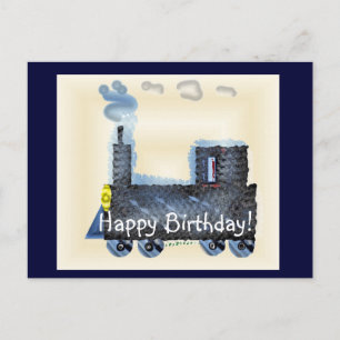 Happy Birthday Choo Choo Postcard
