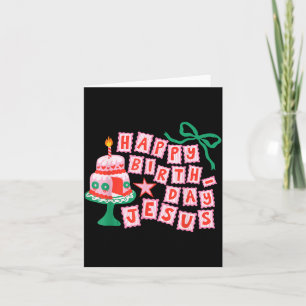Happy Birthday Christian Jesus Christmas Preppy Bd Card