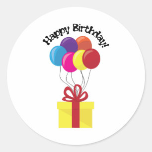 Happy Birthday! Classic Round Sticker