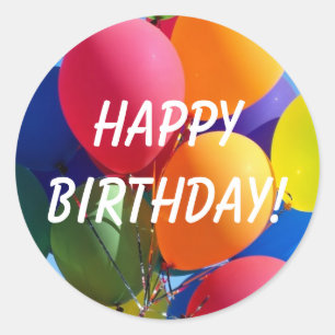 Happy Birthday! Classic Round Sticker