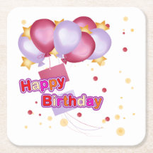 Happy Birthday Coasters