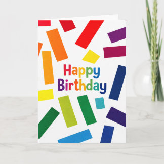 Happy Birthday - colorful Card