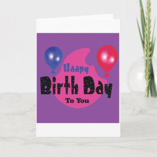 Happy Birthday – Colorful Celebration Party Design Holiday Card