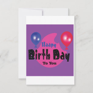 Happy Birthday – Colorful Celebration Party Design Thank You Card
