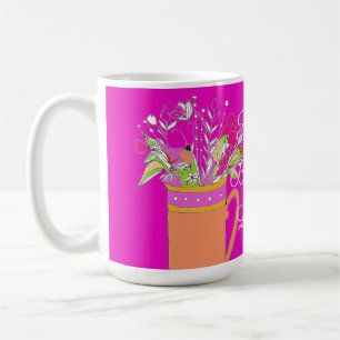 Happy Birthday Colorful Flowers  Coffee Mug