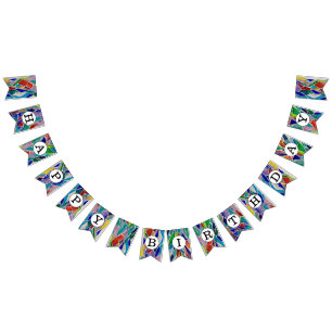 Happy Birthday Colourful Bunting Flags