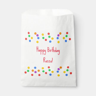 Happy Birthday Colourful Confetti Party Favour Bag