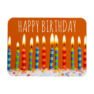 HAPPY BIRTHDAY Colourful Modern Gift Magnet