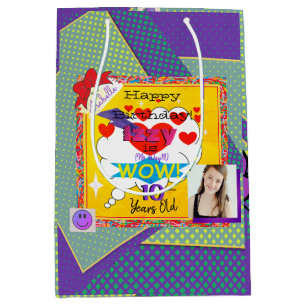 Happy Birthday Comic Look Sac cadeau HAMbWG